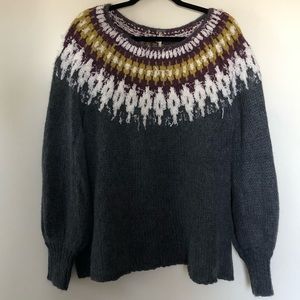 Free People Balloon Sleeve Sweater